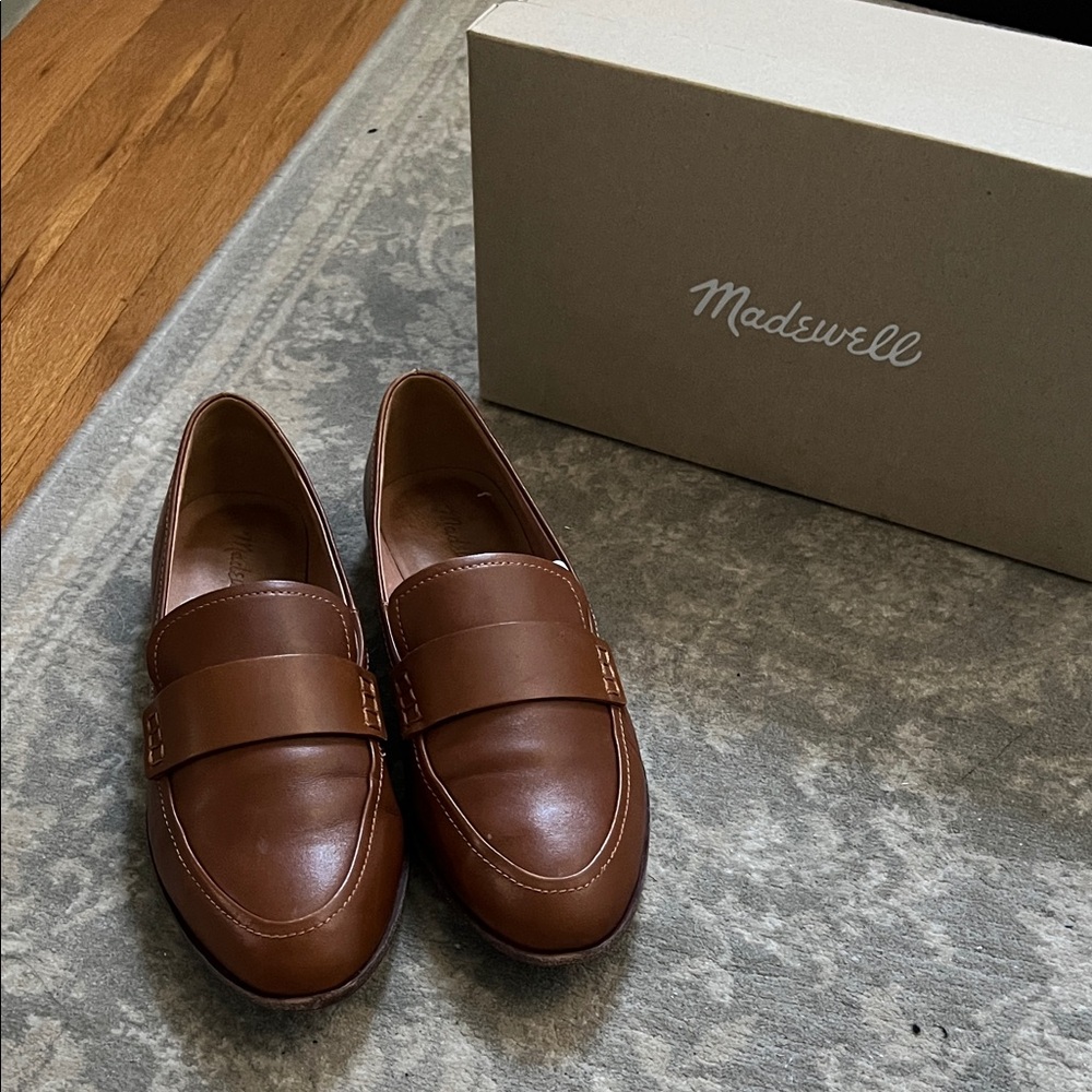 Madewell Men's Tan Leather Loafers